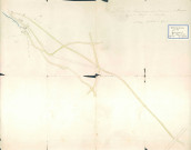 Plan des chemins compris entre l'ardoisière et la route de Recogne à Bouillon.