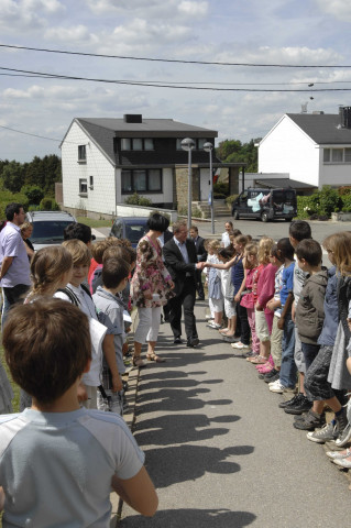 Chaudfontaine. Printemps de la mobilité avec M. le ministre Henry. Sécurité aux abords des écoles.