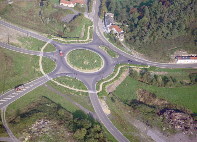 Rond-point.