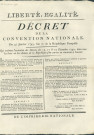 Décret de la Convention nationale du 31 janvier 1793 ordonnant l'exécution des décrets des 15, 17 et 22 décembre 1792 (signé Pache, ministre de la Guerre).