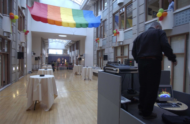 Namur. CAMET. Galerie centrale. Présentation des vœux du nouvel an.