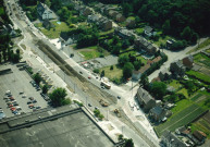 Namur. Wépion. Evolution du chantier de la construction d'un giratoire.
