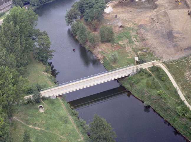 Angleur. Pont-barrage et barrage mobile de Colonster.