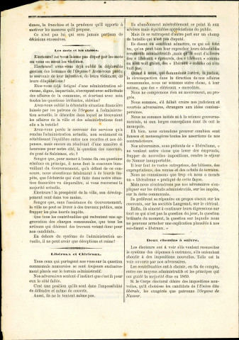 Exemplaire du journal Le Ballottage du 19 août 1872 .