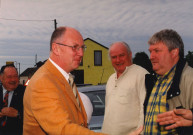 Couvin. Frasnes-lez-Couvin. Premier coup de pelle au bulldozer pour l'assainissement (SIR) du site de la Bouchonnerie.