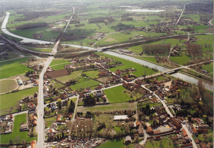 Saint-Ghislain. Hautrage. Vue générale des cinq ponts.