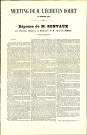 Réponse de Ronvaux à la suite du meeting organisé, le 23 juillet 1872, par l'échevin Martin Dohet.