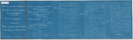 Compagnie de chemin de fer de Rosario - Puerto-Belgrano.Voitures de voyageurs. Notice descriptive de l'installation de chauffage par thermo-siphon.