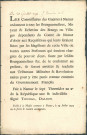 Publication des commissaires de guerre à Namur ordonnant aux bourgmestres et échevins des bourgs et villages du comté de Namur d'obéir aux réquisitions qui seraient faites par les magistrats de Namur. Sanctions. Signé Thomas et Dalbon.