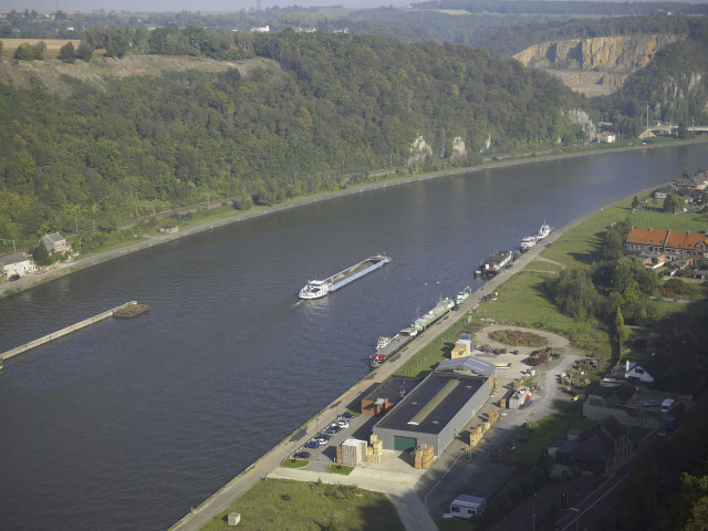 Andenne. Vues aériennes.