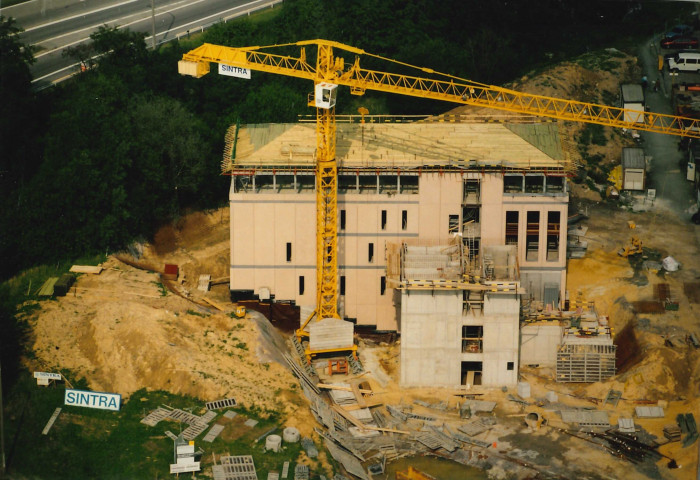 Namur. Daussoulx. Evolution des travaux du centre PEREX.