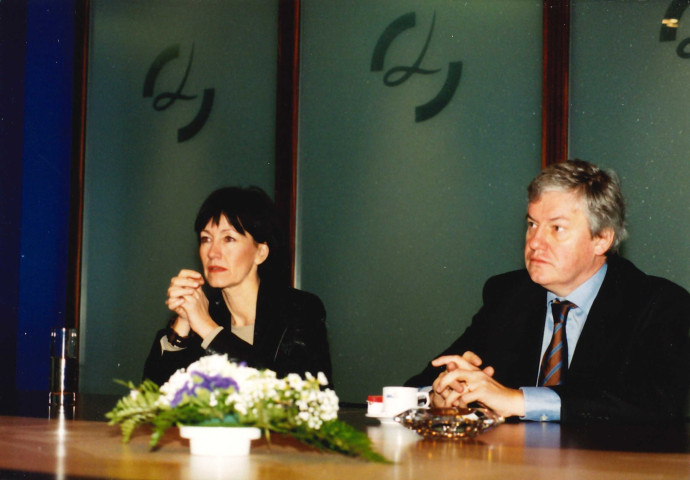 Grâce-Hollogne. Bierset. Liège-Airport. Visite de M. la Ministre Onkelinx.