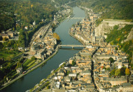 Dinant. Vue aérienne de la ville.