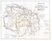 Plan des Concessions de Marcinelle-Nord et Bois du Cazier Marcinelle et du Prince. Rectification de limites.