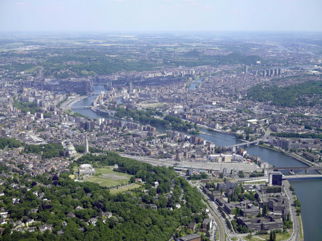 Liège. Vues aériennes.