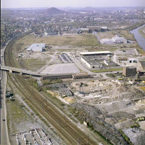 Charleroi. Couillet. Basse Sambre. Vues aériennes.