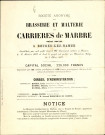 Avis de souscription publique d'actions de la Société anonyme des Brasserie et Malterie des Carrières de Marbre de Bouge. Cette augmentation de capital date de 1893.