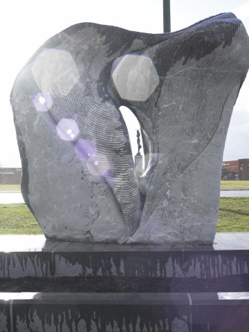 Marche-en-Famenne. Rue de la Pirire. Giratoires.