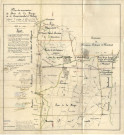Plan des concessions de Bois de la Haye et de Carnières-Sud et Viernoy indiquant le partage de celle-ci en deux lots et la réunion de l'un de ces lots à la première.