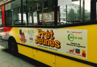 Namur. Jambes. Cabinet Daerden. Conférence de presse sur les prêts jeunes.