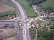 Farciennes. Route de la Basse-Sambre. Pont-route de Tergnée.