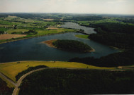 Cerfontaine. Eau d'heure. Pré-barrage de Falemprise et lac de Falemprise.