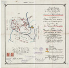 Société Anonyme du Chge des Houillères-Unies du Bassin de Charleroi. Concession de Masse-St-François. Plan relatif à une demande d'échange de territoires entre les Concessions de "La Masse-St-François" et de "Tergnée-Aiseau-Presles" pour rectification de limite.