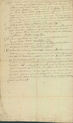 Lettre de Charles François Joseph Pisani de la Gaude, évêque de Namur, aux participants de la grande chasse organisée annuellement en l'honneur de saint Hubert, de contribuer financièrement à la rénovation de la basilique de Saint-Hubert.