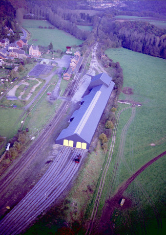 Treignes. Installations du train des Trois Vallées.