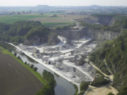 Montigny-le-Tilleul. Landelies. Calcaires de la Sambre. Vues aériennes.