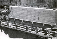 Vues de la construction du pont Charles de Gaulle