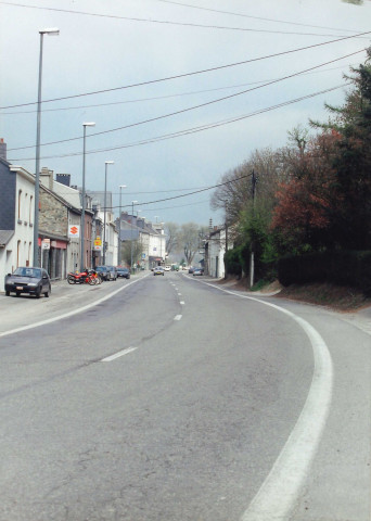 Vielsalm. Traversée de la localité par la RN 68.