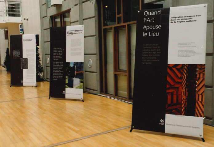 Namur. CAMET. "Quand l'art épouse le lieu". Exposition et inauguration.