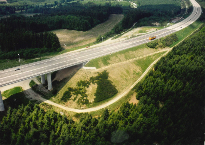 Stavelot et Malmedy. Viaduc de l'eau Rouge. Evolution des plantations.