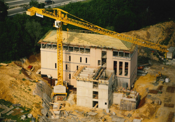 Namur. Daussoulx. Evolution des travaux du centre PEREX.