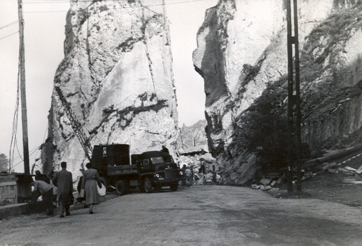Travaux près du Rocher Bayard