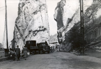 Travaux près du Rocher Bayard
