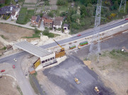 Farciennes. Pont sur la route de la Basse-Sambre.