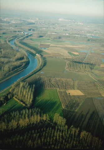 Brunehaut. Laplaigne. Centre de regroupement des boues de dragage.