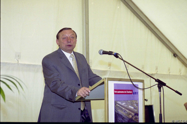Châtelet. Charleroi Dry Port. Inauguration de la plateforme multimodale Charleroi-Châtelet.