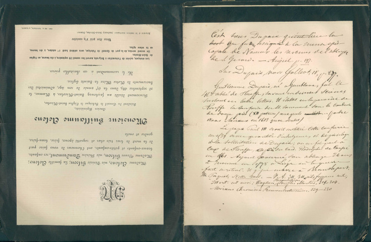 Notes sur les poésies latines de Guillaume Dupaix, abbé de Gembloux.