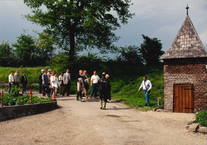 Aubel. Inauguration d'un parcours du RAVEL par M. Lebrun.