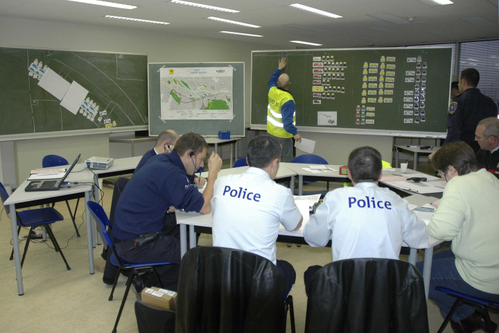 Liège. Cointe. Test catastrophe dans le tunnel de Cointe.