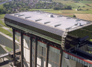 Le Roeulx. Ascenseur de Strépy-Thieu. Canal du Centre. Vues aériennes.