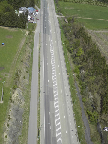 Martelange. N4. Vues aériennes.