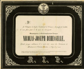 Placard mortuaire de Monseigneur Nicolas-Joseph Dehesselle, évêque de Namur décédé le 15 août 1865.