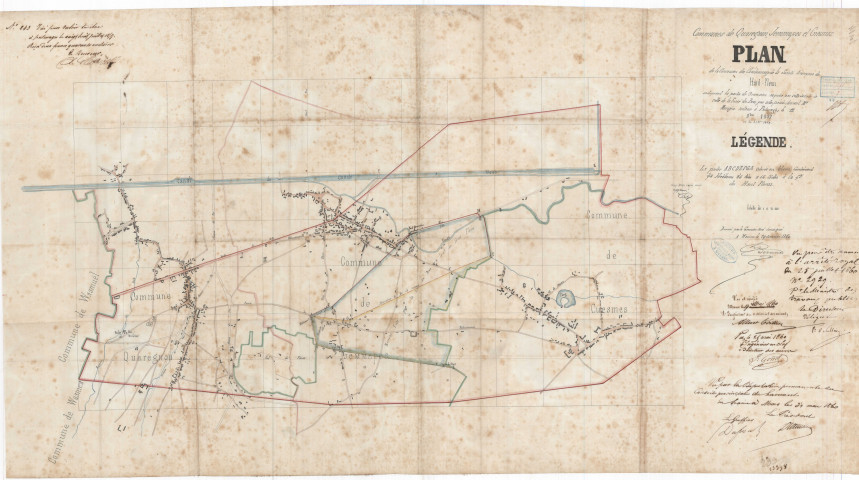 Plan de la Concession du Charbonnage de la Société Anonyme du Haut-Flénu...