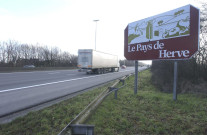 Herve. Panneaux d'informations touristiques: "Pays de Herve".