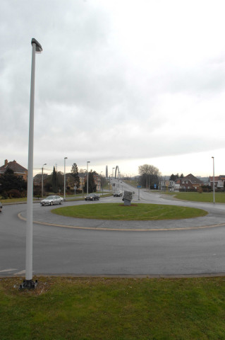 Oupeye. Haccourt. Eclairages routiers sur la RN608.