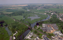 Confluent de la Hantes et pont-rail n°3.